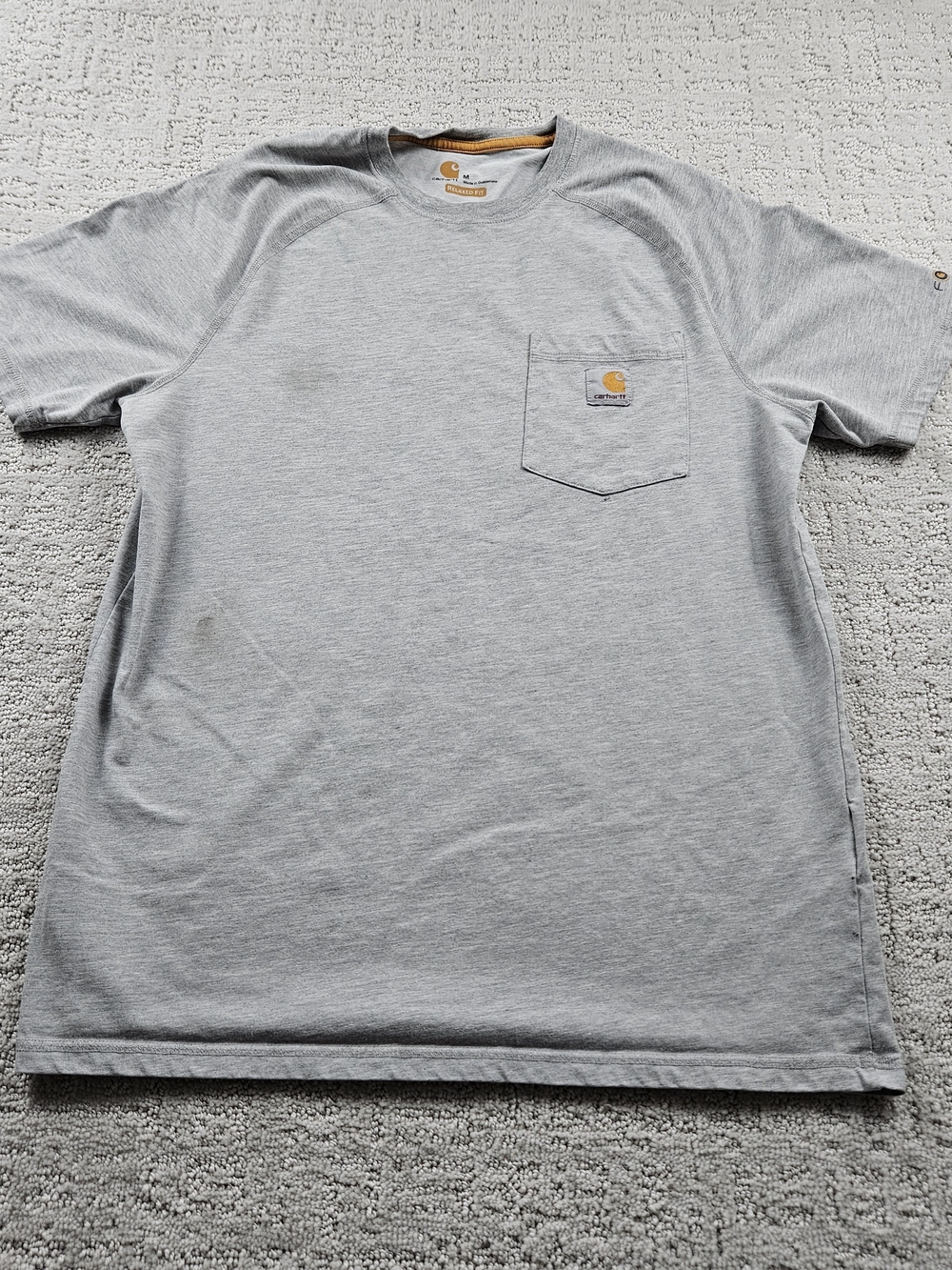 Carhartt Men's Medium Short Sleeve Pocket Tee in Light Gray